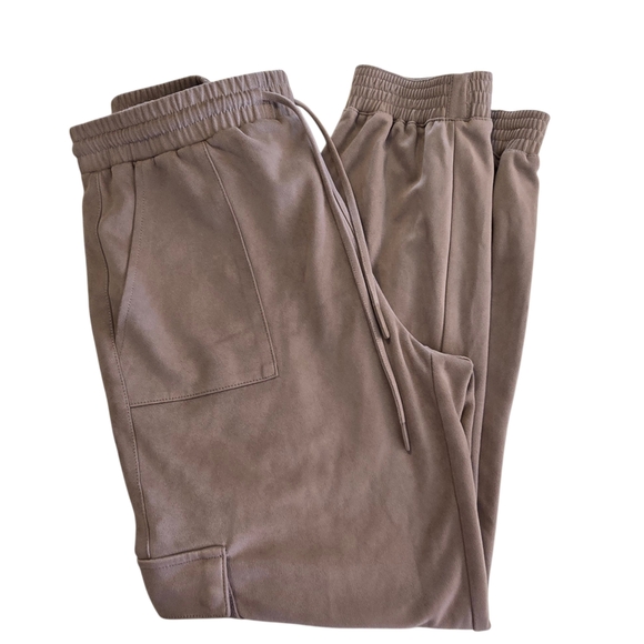 Truth By Republic Pants - Truth By Republic Suede Stylish Women's Tan Joggers Size M